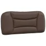 Bed frame with LED lights brown synthetic leather 90x200 cm by vidaXL, Beds and slatted bases - Ref: Foro24-3213908, Price: 1...