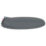 Gray oval quick-release soft-closing toilet seat by vidaXL, Toilet and bidet seats - Ref: Foro24-145817, Price: 24,94 €, Disc...
