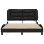 Bed frame with LED lights black PE leather 140x200 cm by vidaXL, Beds and slatted bases - Ref: Foro24-3213934, Price: 239,65 ...