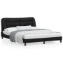 Bettgestell mit LED-Leuchten, schwarzes PE-Leder, 160 x 200 cm von vidaXL, Betten und Lattenroste - Ref: Foro24-3213941, Prei...