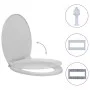 Hellgrauer ovaler Soft-Close-WC-Sitz und -Deckel von vidaXL, Toiletten- und Bidetsitze - Ref: Foro24-145814, Preis: 24,53 €, ...