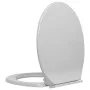 Hellgrauer ovaler Soft-Close-WC-Sitz und -Deckel von vidaXL, Toiletten- und Bidetsitze - Ref: Foro24-145814, Preis: 24,53 €, ...