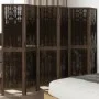 Biombo separador de 6 paneles madera paulownia marrón oscuro by vidaXL, Room dividers - Ref: Foro24-358665, Price: 125,97 €, ...