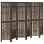 Biombo separador de 6 paneles madera paulownia marrón oscuro by vidaXL, Room dividers - Ref: Foro24-358665, Price: 125,97 €, ...