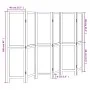Biombo separador de 6 paneles madera paulownia marrón oscuro by vidaXL, Room dividers - Ref: Foro24-358665, Price: 125,97 €, ...