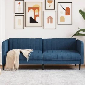 Sofá de 3 plazas tela azul by vidaXL, Sofas - Ref: Foro24-372619, Price: 329,43 €, Discount: %