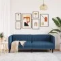 Sofá de 3 plazas tela azul by vidaXL, Sofas - Ref: Foro24-372619, Price: 329,43 €, Discount: %