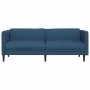 Sofá de 3 plazas tela azul by vidaXL, Sofas - Ref: Foro24-372619, Price: 329,43 €, Discount: %