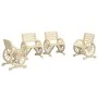 Sillas de jardín 4 unidades madera maciza de abeto de vidaXL, Sillas de jardín - Ref: Foro24-3207127, Precio: 359,06 €, Descu...