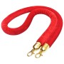 Cuerda para poste de control de masas terciopelo rojo y dorado by vidaXL, Safety barriers - Ref: Foro24-51166, Price: 24,65 €...