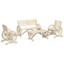 4-teiliges Gartensitzgruppen-Set aus massivem Fichtenholz von vidaXL, Gartensets - Ref: Foro24-3207131, Preis: 400,21 €, Raba...