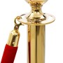 Cuerda para poste de control de masas terciopelo rojo y dorado by vidaXL, Safety barriers - Ref: Foro24-51166, Price: 24,65 €...