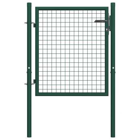 Grünes Stahlzauntor 100x75 cm von vidaXL, Gartentore - Ref: Foro24-145732, Preis: 118,57 €, Rabatt: %