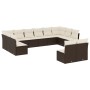 Set de sofás de jardín y cojines 12 pzas ratán sintético marrón by vidaXL, Garden sets - Ref: Foro24-3250212, Price: 692,93 €...