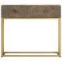 Mesa consola madera maciza de mango y hierro 90x30x76 cm by vidaXL, Lockers and storage cabinets - Ref: Foro24-372018, Price:...