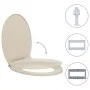 Apricot oval soft close toilet seat and lid by vidaXL, Toilet and bidet seats - Ref: Foro24-145818, Price: 30,07 €, Discount: %