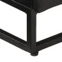Mueble de TV madera maciza de mango y hierro negro 110x30x40 cm de vidaXL, Taquillas y armarios de almacenamiento - Ref: Foro...