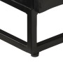 TV-Möbel aus massivem Mangoholz und schwarzem Eisen 110x30x40 cm von vidaXL, Schließfächer und Lagerschränke - Ref: Foro24-37...