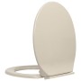 Apricot oval soft close toilet seat and lid by vidaXL, Toilet and bidet seats - Ref: Foro24-145818, Price: 35,56 €, Discount: %