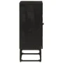 Eisen- und massives Mangoholz-Sideboard in Schwarz 55x30x76 cm von vidaXL, Schließfächer und Lagerschränke - Ref: Foro24-3720...