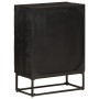 Aparador de hierro y madera maciza de mango negro 55x30x76 cm by vidaXL, Lockers and storage cabinets - Ref: Foro24-372005, P...