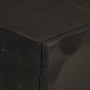 Eisen- und massives Mangoholz-Sideboard in Schwarz 55x30x76 cm von vidaXL, Schließfächer und Lagerschränke - Ref: Foro24-3720...