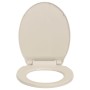 Apricot oval soft close toilet seat and lid by vidaXL, Toilet and bidet seats - Ref: Foro24-145818, Price: 35,56 €, Discount: %