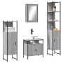 4-teiliges Badezimmermöbelset aus grauem Sonoma-Sperrholz. von vidaXL, Badezimmermöbel - Ref: Foro24-3214828, Preis: 233,94 €...
