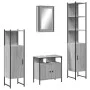Set de muebles de baño 4 pzas madera contrachapada gris sonoma by vidaXL, Bathroom furniture - Ref: Foro24-3214828, Price: 23...