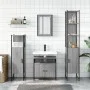 Set de muebles de baño 4 pzas madera contrachapada gris sonoma by vidaXL, Bathroom furniture - Ref: Foro24-3214828, Price: 23...