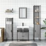 Set de muebles de baño 4 pzas madera contrachapada gris sonoma by vidaXL, Bathroom furniture - Ref: Foro24-3214828, Price: 23...