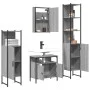 Set de muebles de baño 4 pzas madera contrachapada gris sonoma by vidaXL, Bathroom furniture - Ref: Foro24-3214828, Price: 23...