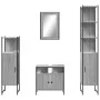 Set de muebles de baño 4 pzas madera contrachapada gris sonoma by vidaXL, Bathroom furniture - Ref: Foro24-3214828, Price: 23...