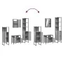 Set de muebles de baño 4 pzas madera contrachapada gris sonoma by vidaXL, Bathroom furniture - Ref: Foro24-3214828, Price: 23...