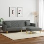 Zweiplätziges Schlafsofa mit Kissen und Hocker, dunkelgraues Stoff. von vidaXL, Sofas - Ref: Foro24-3216259, Preis: 332,24 €,...
