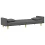 Sofá cama de 2 plazas con almohadas y taburete tela gris oscuro by vidaXL, Sofas - Ref: Foro24-3216259, Price: 325,93 €, Disc...