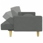 Sofá cama de 2 plazas con almohadas y taburete tela gris oscuro by vidaXL, Sofas - Ref: Foro24-3216259, Price: 332,24 €, Disc...