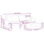 Sofá cama de 2 plazas con almohadas y taburete tela gris oscuro by vidaXL, Sofas - Ref: Foro24-3216259, Price: 332,24 €, Disc...