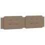 Cappuccino synthetic leather padded bed headboard 200 cm by vidaXL, Headboards and footboards - Ref: Foro24-374887, Price: 50...