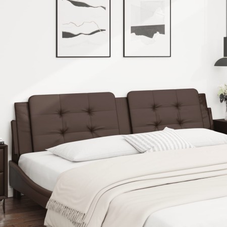 Gepolstertes Bettkopfteil aus braunem Kunstleder, 200 cm von vidaXL, Kopf- und Fußteile - Ref: Foro24-374885, Preis: 51,64 €,...