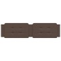 Brown synthetic leather padded bed headboard 200 cm by vidaXL, Headboards and footboards - Ref: Foro24-374885, Price: 51,64 €...