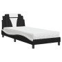 Bett mit schwarz-weißer Kunstledermatratze 80x200 cm von vidaXL, Betten und Lattenroste - Ref: Foro24-3208759, Preis: 258,13 ...