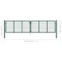 Grünes Gartengittertor aus Stahl, 400 x 100 cm von vidaXL, Gartentore - Ref: Foro24-145748, Preis: 361,72 €, Rabatt: %