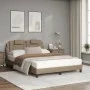 Bett mit Cappuccino-Kunstledermatratze 120x200 cm von vidaXL, Betten und Lattenroste - Ref: Foro24-3208786, Preis: 385,88 €, ...