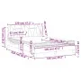 Bett mit Cappuccino-Kunstledermatratze 120x200 cm von vidaXL, Betten und Lattenroste - Ref: Foro24-3208786, Preis: 385,88 €, ...