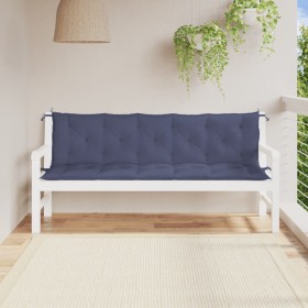Cojines banco jardín 2 uds tela Oxford azul marino 180x50x7 cm by vidaXL, Cushions for chairs and sofas - Ref: Foro24-379106,...
