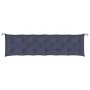 Cojín para banco de jardín tela Oxford azul marino 200x50x7 cm de vidaXL, Cojines para sillas y sofás - Ref: Foro24-379022, P...
