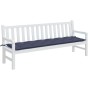 Cojín para banco de jardín tela Oxford azul marino 200x50x7 cm by vidaXL, Cushions for chairs and sofas - Ref: Foro24-379022,...