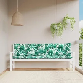 Gartenbankkissen, 2 Stück, Blattmuster-Stoff, 200x50x7 cm. von vidaXL, Kissen für Stühle und Sofas - Ref: Foro24-379119, Prei...