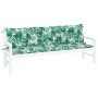 Gartenbankkissen, 2 Stück, Blattmuster-Stoff, 200x50x7 cm. von vidaXL, Kissen für Stühle und Sofas - Ref: Foro24-379119, Prei...